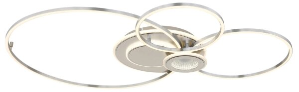 Globo 68278-36 - димируем LED таванен плафон BELTRAN LED/36W/230V, сребрист + дистанционно управление