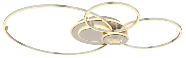 Globo 68278-36 - димируем LED таванен плафон BELTRAN LED/36W/230V, сребрист + дистанционно управление