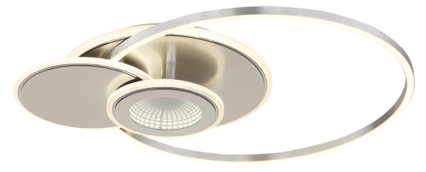 Globo 68278-24 - LED димируемо таванно осветително тяло BELTRAN LED/24W/230V сребристо+дистанционно управление