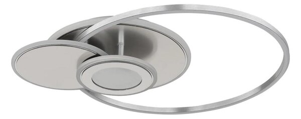 Globo 68278-24 - LED димируемо таванно осветително тяло BELTRAN LED/24W/230V сребристо+дистанционно управление