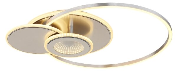 Globo 68278-24 - LED димируемо таванно осветително тяло BELTRAN LED/24W/230V сребристо+дистанционно управление