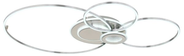Globo 68278-36 - димируем LED таванен плафон BELTRAN LED/36W/230V, сребрист + дистанционно управление