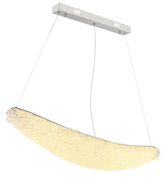 Globo 68524-40 - LED димируем полилей на кабел KRISTALLA LED/40W/230V лъскав хром+дистанционно управление