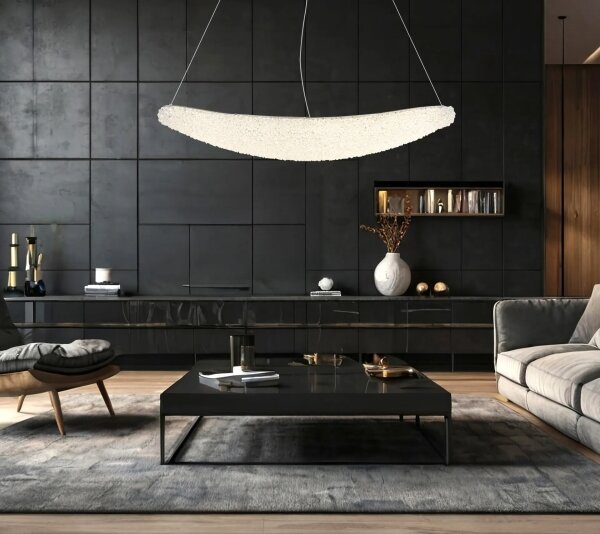 Globo 68524-40 - LED димируем полилей на кабел KRISTALLA LED/40W/230V лъскав хром+дистанционно управление