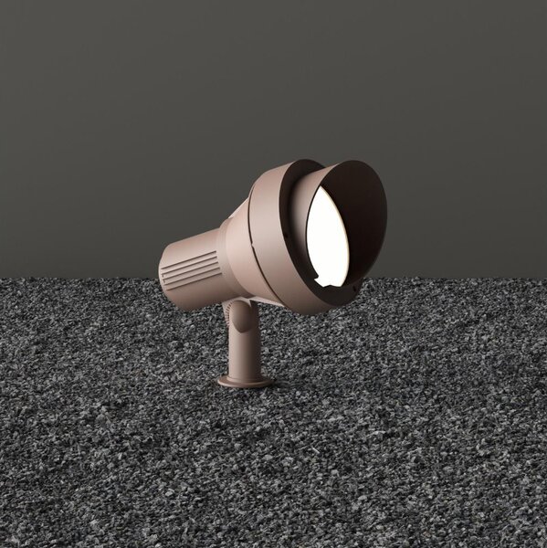 Ideal Lux - Външна лампа TERRA 1xGU10/28W/230V IP65 кафява