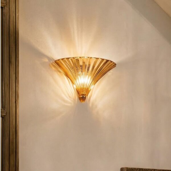 Ideal Lux - Стенна лампа SANTA 1xE14/40W/230V златна