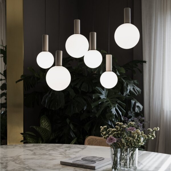 Ideal Lux - LED полилей на кабел ODEON LED/39W/230V CRI 90 Ø 57 см бежово/бяло