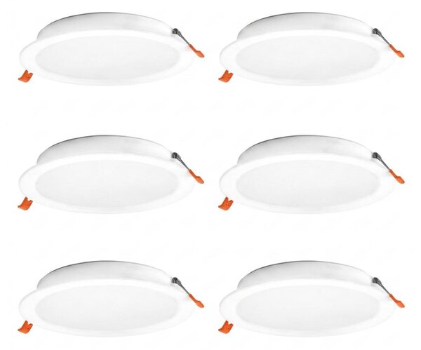 Osram - Комплект от 6 вградени LED осветителни тела ESSENTIAL LED/18W/230V Ø 22 см, бели