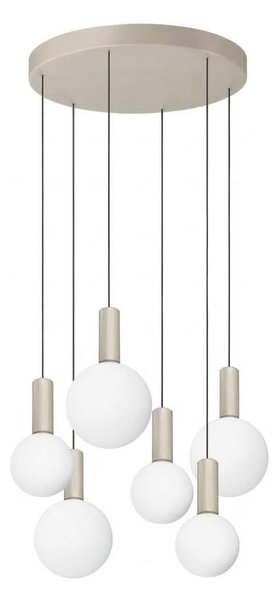 Ideal Lux - LED полилей на кабел ODEON LED/39W/230V CRI 90 Ø 57 см бежово/бяло