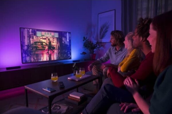 Philips - К-кт 2 бр. LED RGB Димируема настолна лампа Hue PLAY DPACK WACA 6W/230V
