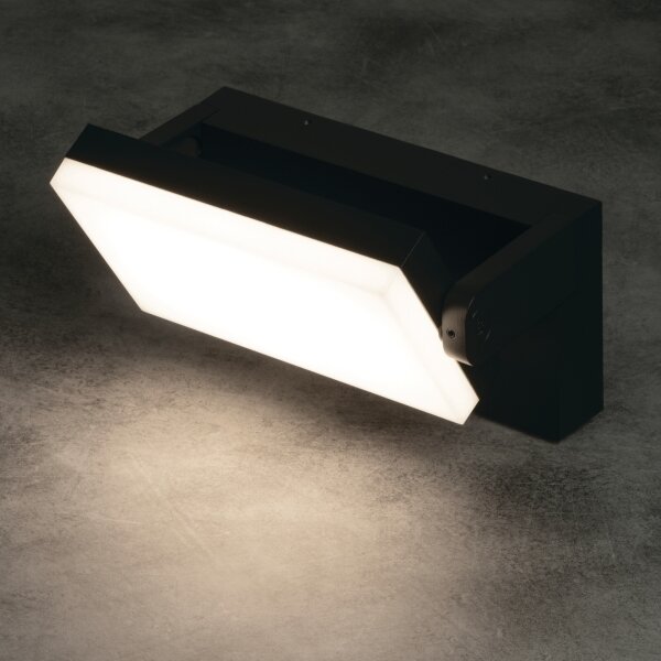 Kanlux 45819- LED външна стенна лампа със сензор XERTO LED/20W/230V IP44 черна