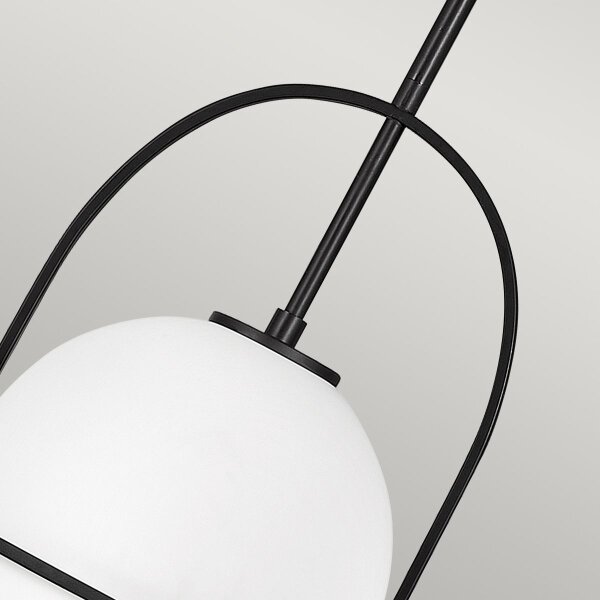 Quintiesse QN-SOMERSET-P-O-BK - Полилей на тръба SOMERSET 1xE27/60W/230V черен