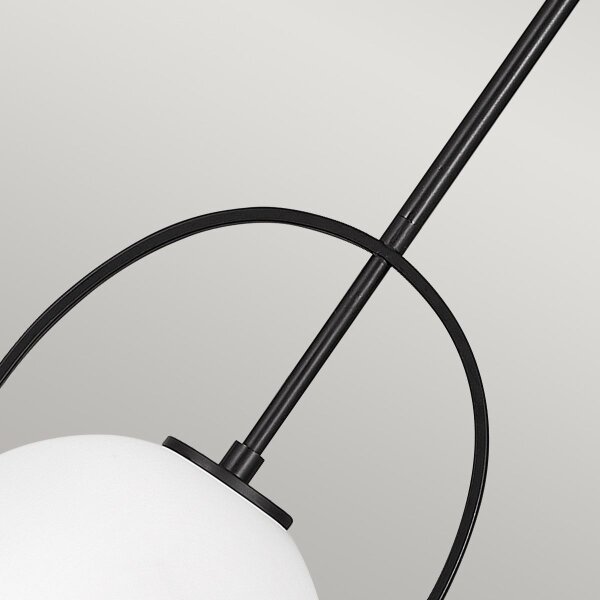 Quintiesse QN-SOMERSET-P-O-BK - Полилей на тръба SOMERSET 1xE27/60W/230V черен