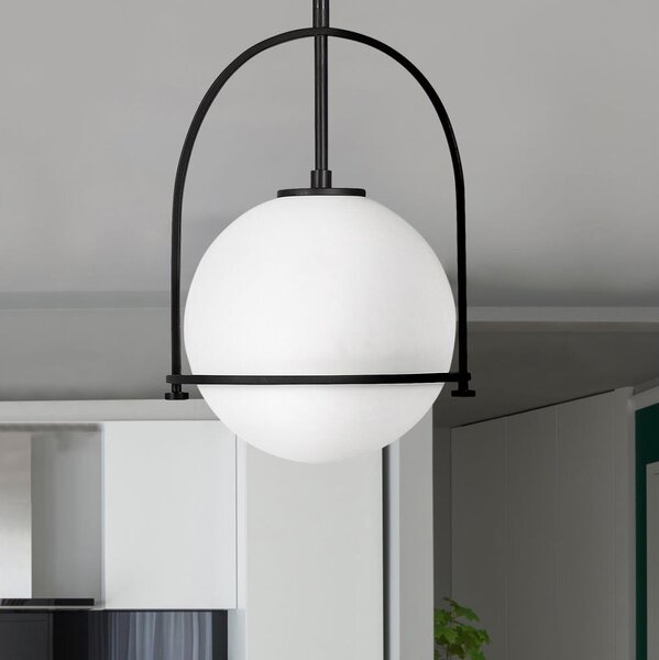 Quintiesse QN-SOMERSET-P-O-BK - Полилей на тръба SOMERSET 1xE27/60W/230V черен