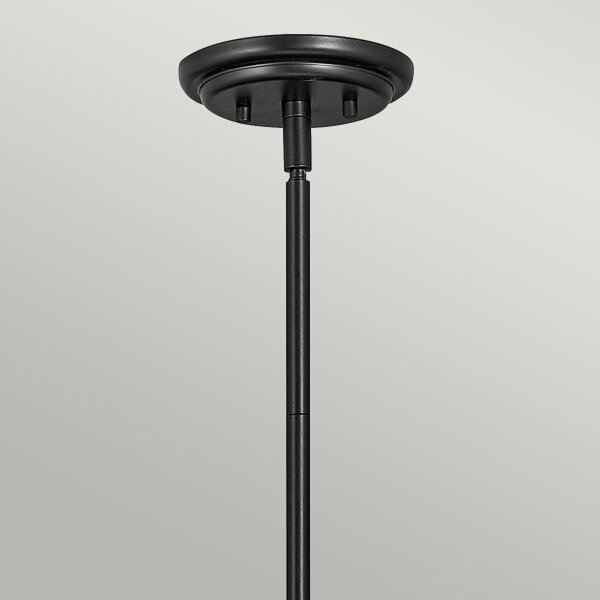Quintiesse QN-SOMERSET-P-O-BK - Полилей на тръба SOMERSET 1xE27/60W/230V черен