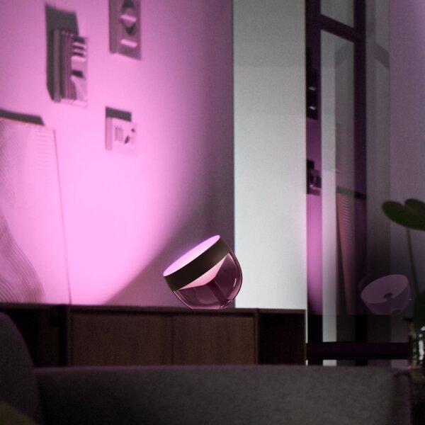 Philips - LED RGB Димируема настолна лампа Hue IRIS LED/8,2W/230V черна