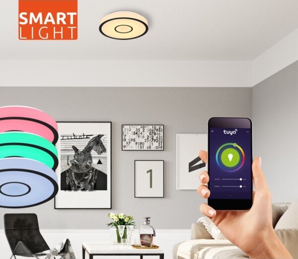Globo LED RGB баня, димируемо, 30W, 230V, IP44, Wi-Fi Tuya + DO