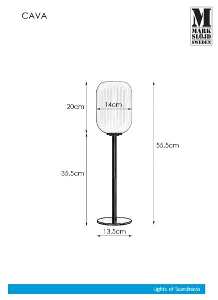 Markslöjd 108251 - Настолна лампа CAVA 1xE14/40W/230V златиста