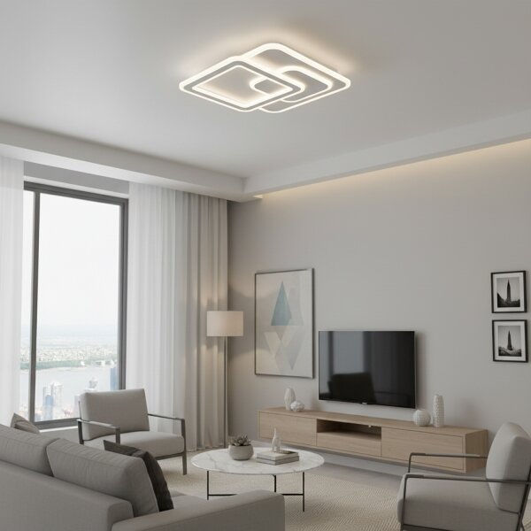 Brilagi - Димируемо LED таванно осветително тяло MODERN LED/80W/230V 3000-6000K + дистанционно управление