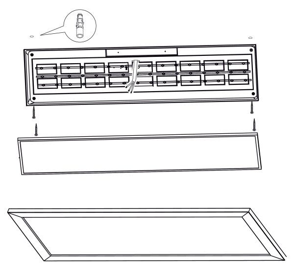 Eglo 99473 - LED Лампа PIGLIONASSO LED/32W/230V 345x1245 мм