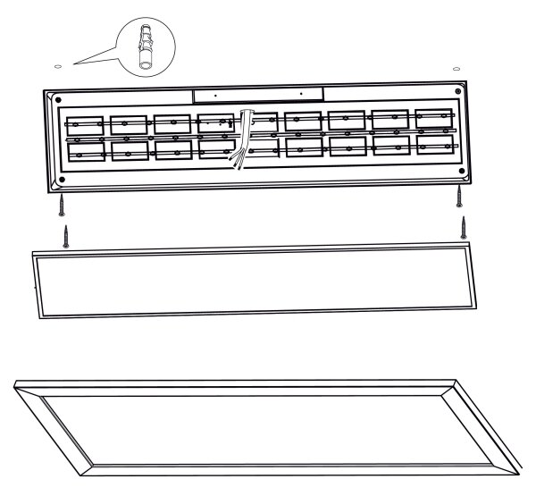 Eglo 99476 - LED Лампа PIGLIONASSO LED/32W/230V 345x1245 мм