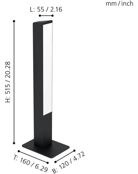 Eglo 99604 - LED RGBW Димируема настолна лампа SIMOLARIS-Z LED/16W/230V 2700-6500K