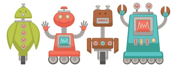 Картина на платно – Семейство роботи
