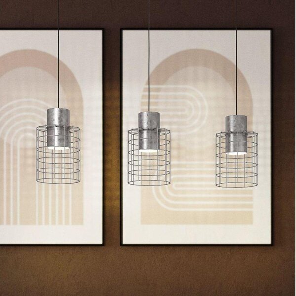 Eglo 43648 - Висящ полилей MILLIGAN 3xE27/40W/230V сребрист