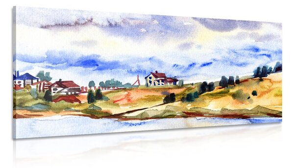 Картина на платно – Акварелно село