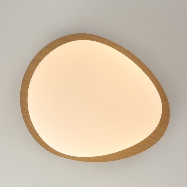 Brilagi - LED таванно осветително тяло VISBY WOOD LED/18W/230V Ø 38 см в кафяво