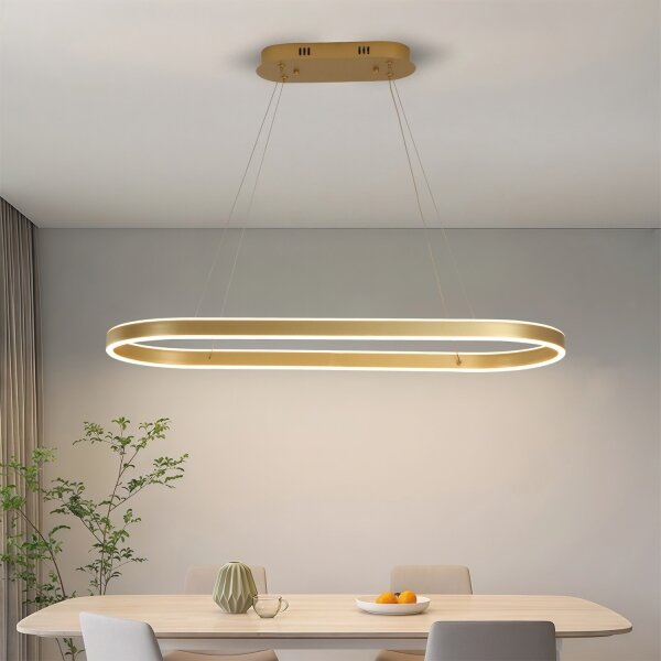 Brilagi - LED полилей на кабел PONDIE LED/44W/230V 80x30 cm златист