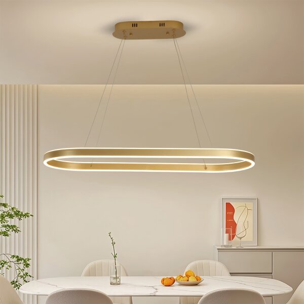Brilagi - LED полилей на кабел PONDIE LED/44W/230V 80x30 cm златист