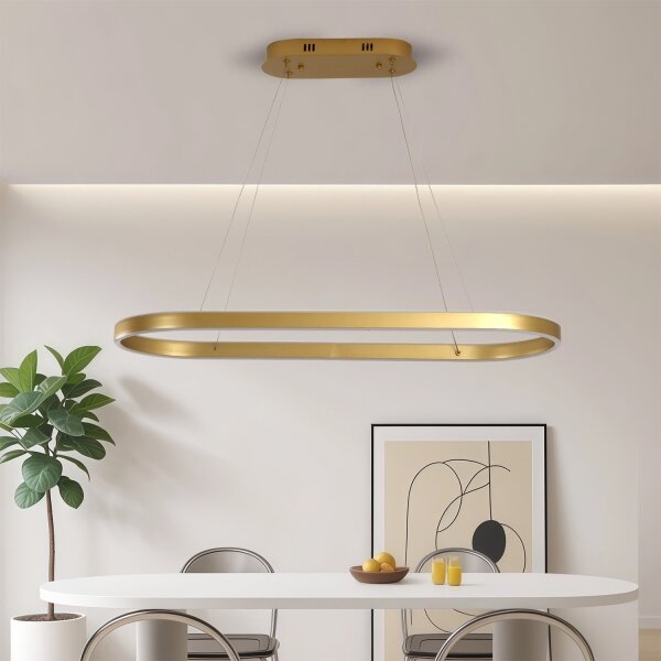 Brilagi - LED полилей на кабел PONDIE LED/44W/230V 80x30 cm златист
