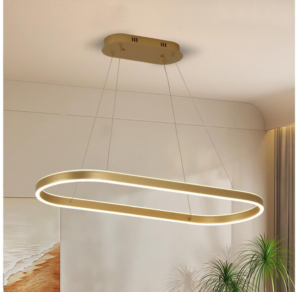 Brilagi - LED полилей на кабел PONDIE LED/44W/230V 80x30 cm златист