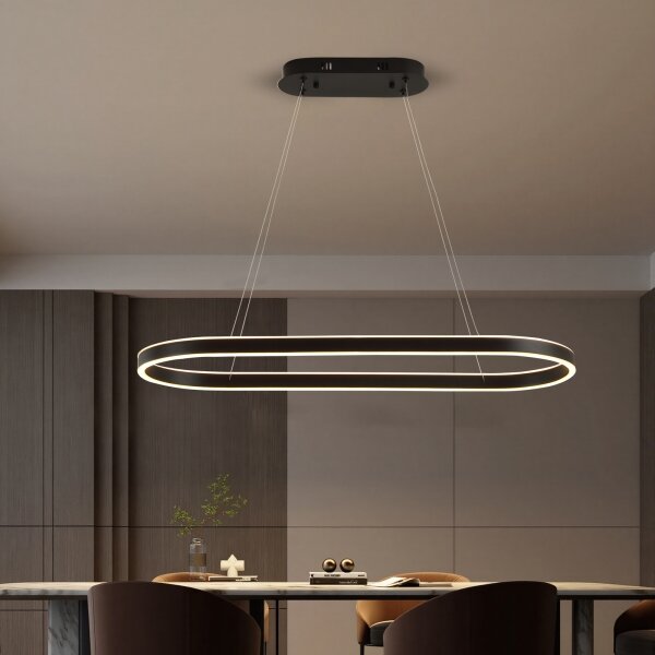 Brilagi - LED полилей на кабел PONDIE LED/43W/230V 80x30 cm черен