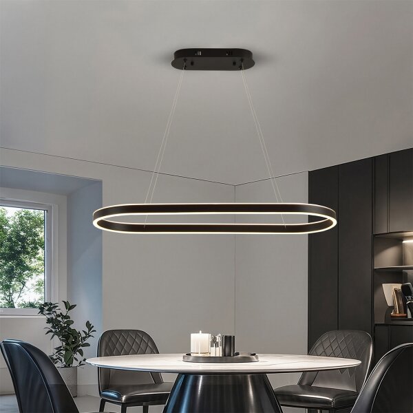 Brilagi - LED полилей на кабел PONDIE LED/43W/230V 80x30 cm черен