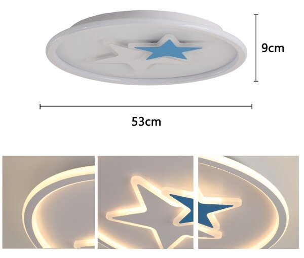 Brilagi - LED детски плафон STARS LED/35W/230V Ø 53 см