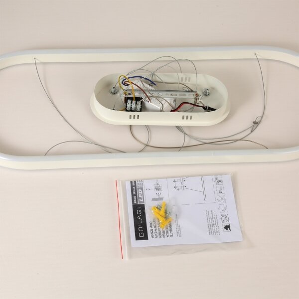 Brilagi - LED полилей на кабел PONDIE LED/45W/230V 80x30 cm бял