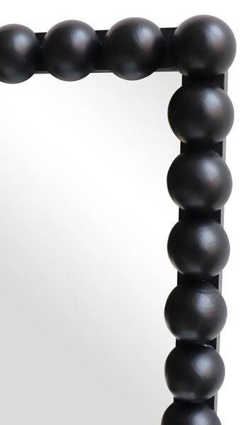 Дървено огледало Ledalo в черен абажур 45x4,5x130см