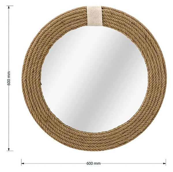 Огледало с въже 60x2x60см
