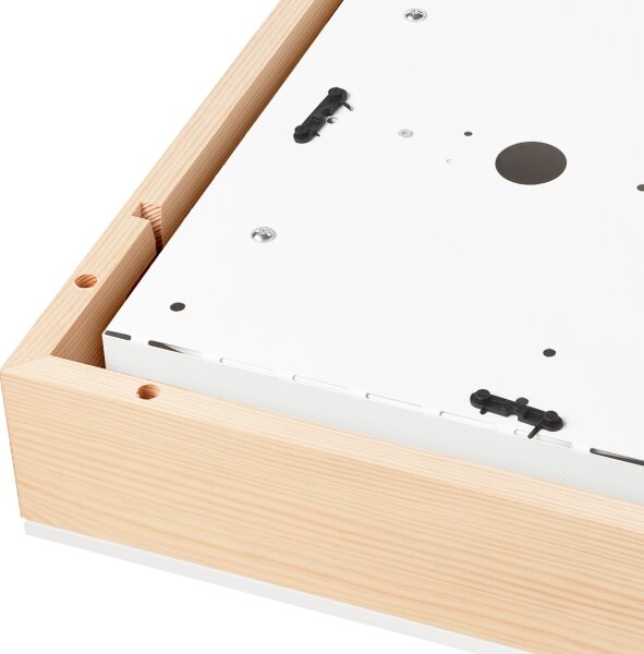 Плафон NATURAL SQUARE 4xE27/15W/230V 39x39 см бор/бял