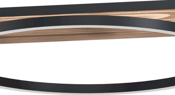 Eglo 99624-LED Димируем полилей BOYAL 2xLED/12,5W/230V+LED/15,5W кафяв/черен