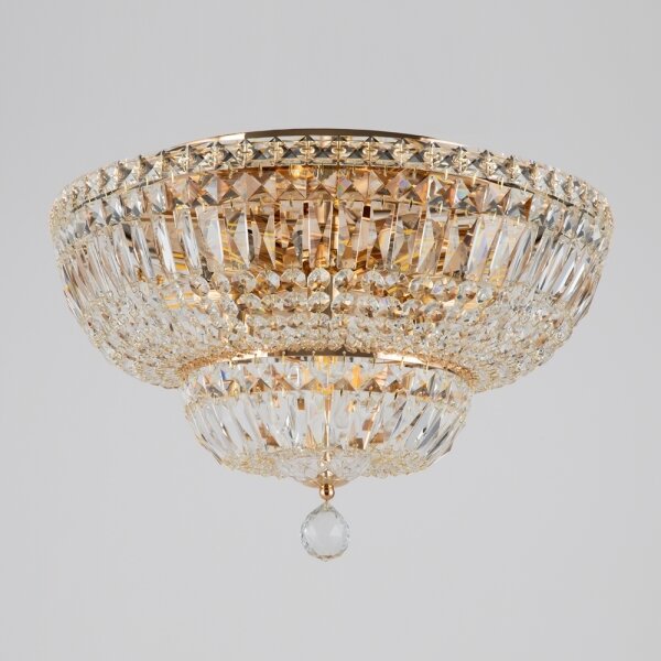 Maytoni DIA100-CL-12-G - Плафон BASFOR 12xE14/60W/230V златист