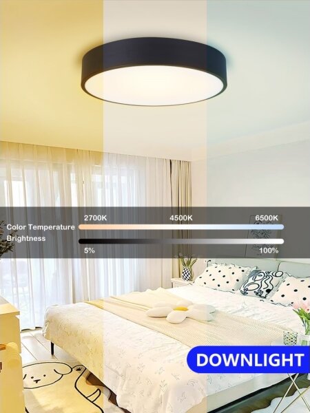 Immax NEO 07201L-LED димируем таванен RONDATE 28W/230V черен Tuya+DO