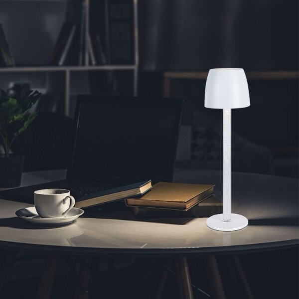 LED регулируема настолна лампа, зареждаща, 3W, 5V, 3000K, черна