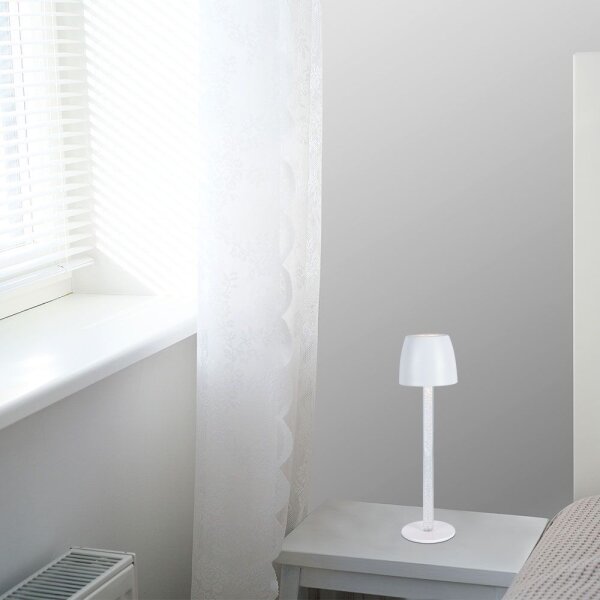 LED регулируема настолна лампа, зареждаща, 3W, 5V, 3000K, бяла