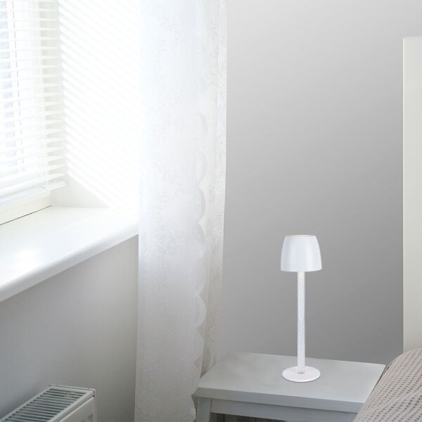 LED регулируема настолна лампа, зареждаща, 3W, 5V, 3000K, черна
