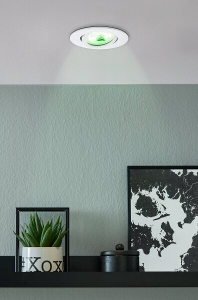 Eglo 31696 -LED RGBW Димируема лампа за вграждане SALICETO LED/4,7W/230V бял