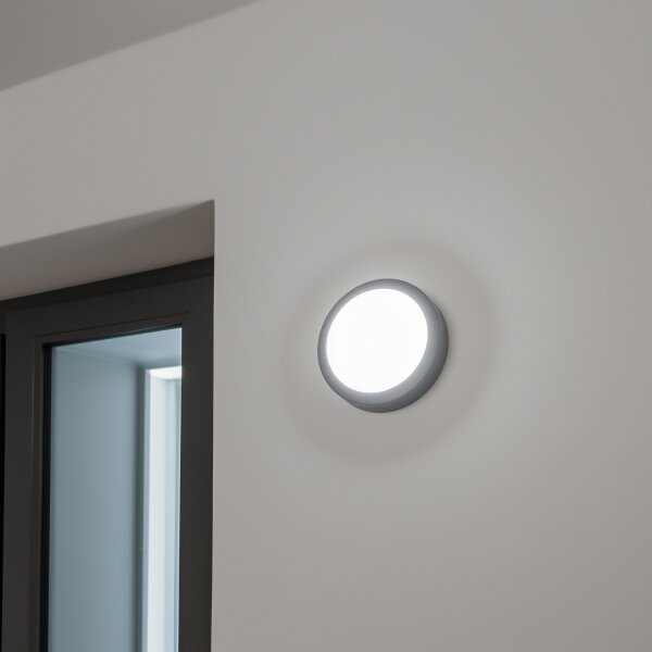 Brilagi - Екстериорна LED лампа за таван LED/13W/230V Ø 17 см IP54 антрацит