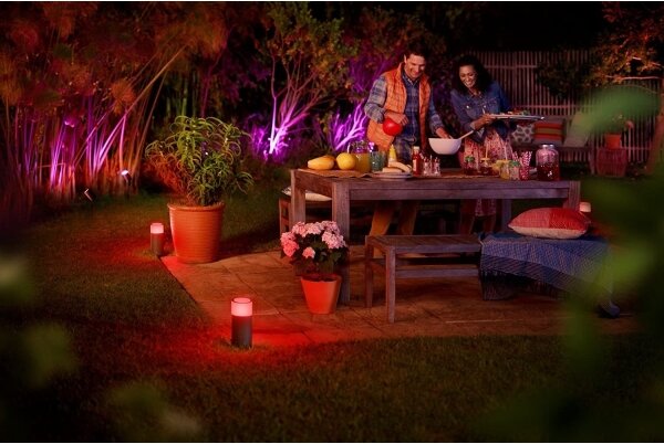 Philips 17415/30/P7 - Разширителен комплект LED RGB външно осветление Hue LED/8W